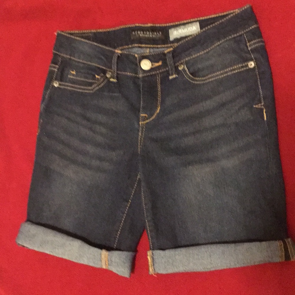 Aeropostale denim Bermuda shorts - size 0 EUC